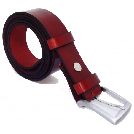 Ceinture Cognac 3,5 cm boucle 4