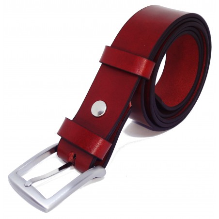 Ceinture Cognac 3,5 cm boucle 4