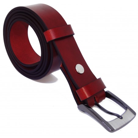 Ceinture Cognac 3,5 cm boucle 5