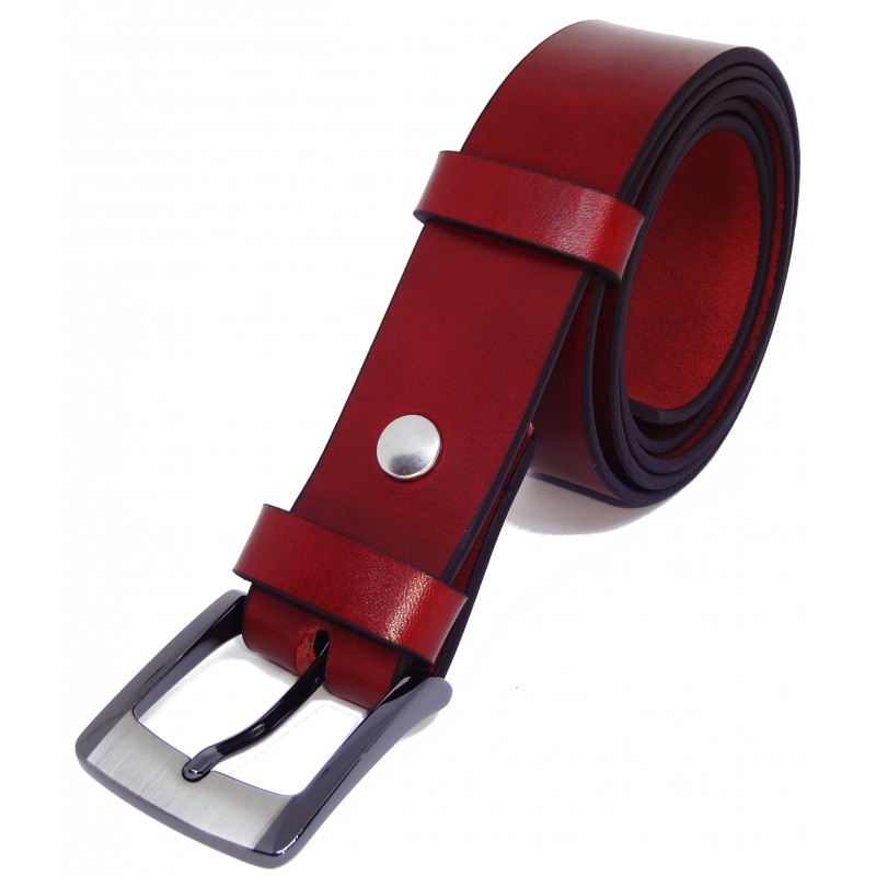 Ceinture Cognac 3,5 cm boucle 5
