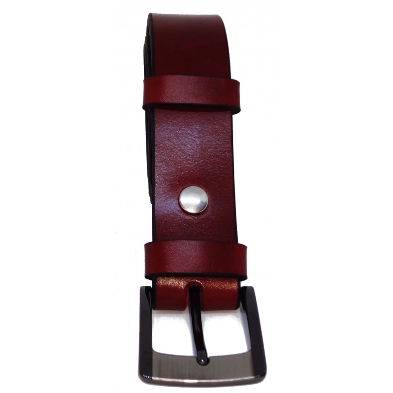 Ceinture Cognac 3,5 cm boucle 5