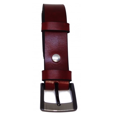 Ceinture Cognac 3,5 cm boucle 5