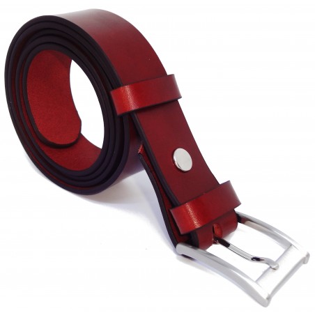 Ceinture Cognac 3,5 cm boucle 7