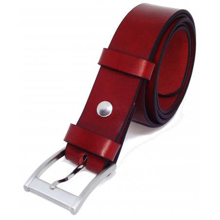 Ceinture Cognac 3,5 cm boucle 7