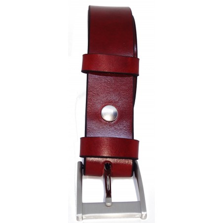 Ceinture Cognac 3,5 cm boucle 7