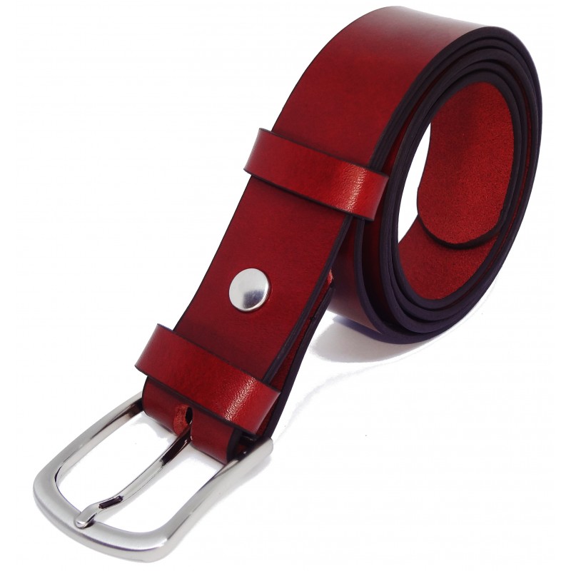 Ceinture Cognac 3,5 cm boucle 8