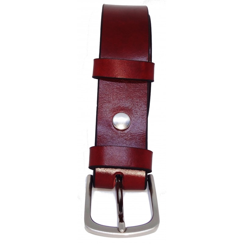 Ceinture Cognac 3,5 cm boucle 8