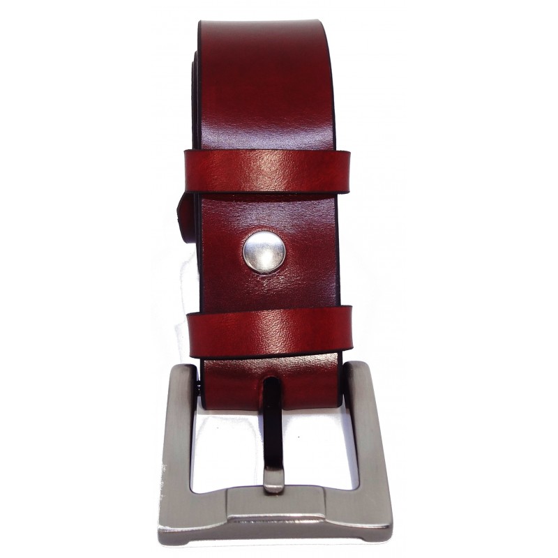 Ceinture Cognac 4 cm boucle 1