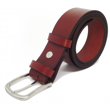 Ceinture Cognac 4 cm boucle 2