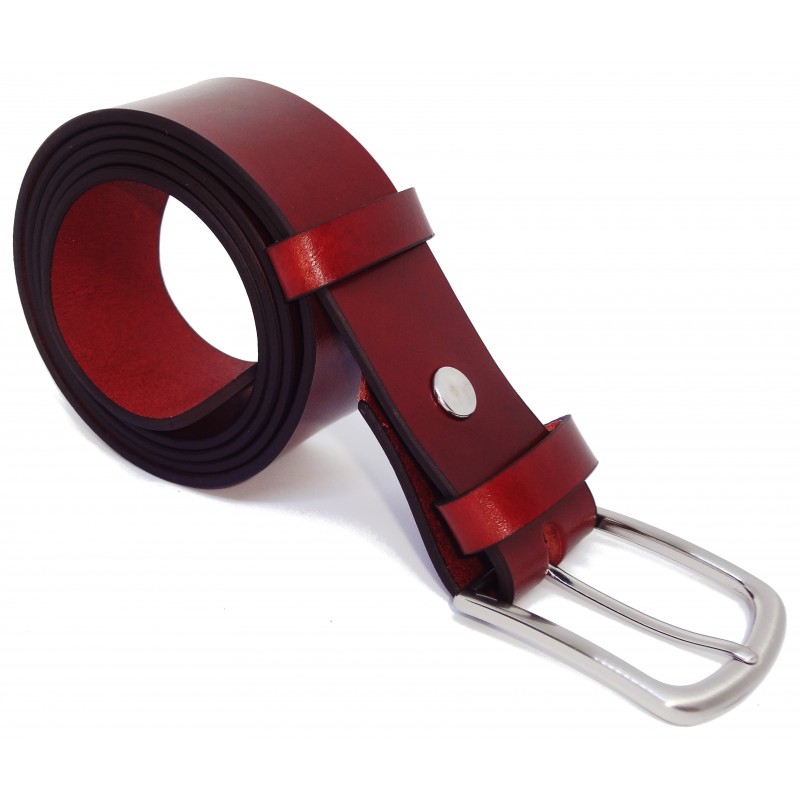 Ceinture Cognac 4 cm boucle 2