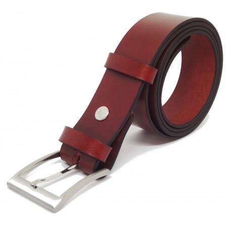 Ceinture Cognac 4 cm boucle 3