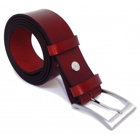 Ceinture Cognac 4 cm boucle 3