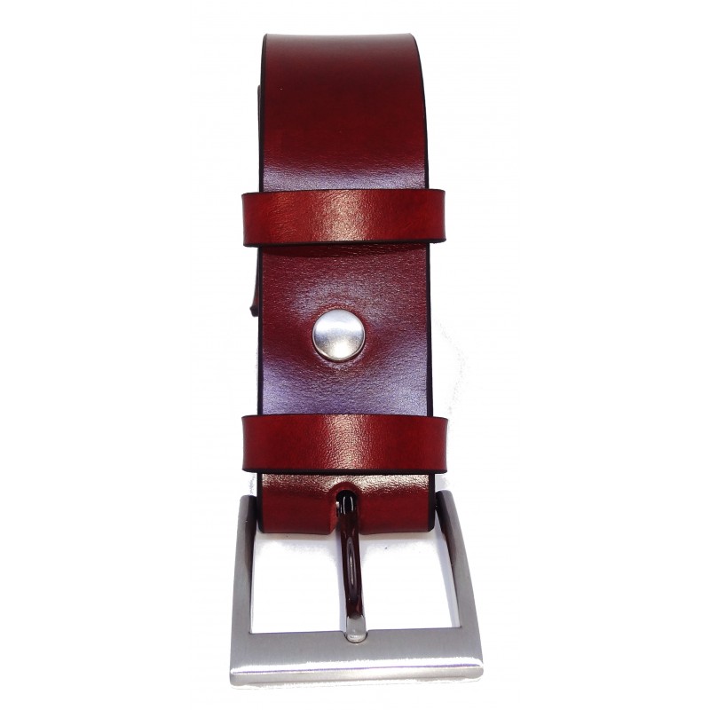 Ceinture Cognac 4 cm boucle 3