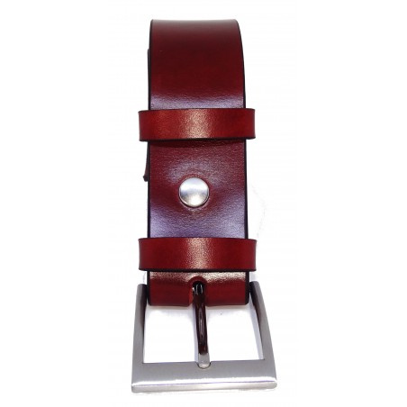 Ceinture Cognac 4 cm boucle 3