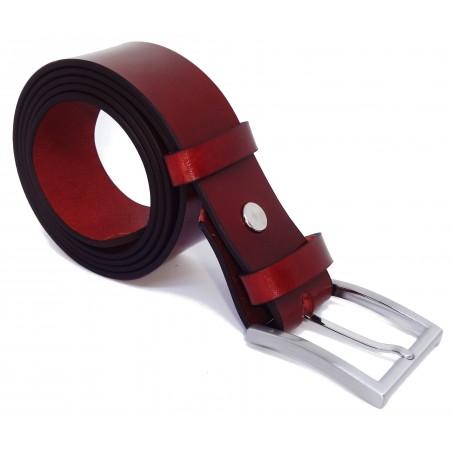 Ceinture Cognac 4 cm boucle 4