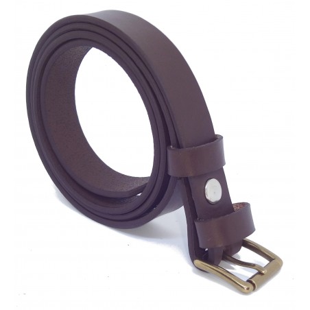 Ceinture Marron Foncé 2,5 cm boucle 3