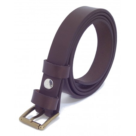 Ceinture Marron Foncé 2,5 cm boucle 3