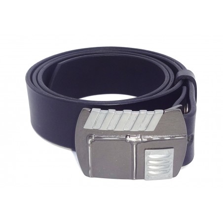 Ceinture noire classique 4 cm Boucle Steampunk 22