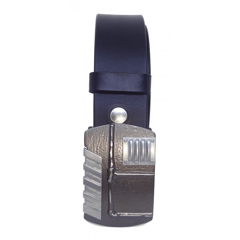 Ceinture noire classique 4 cm Boucle Steampunk 22