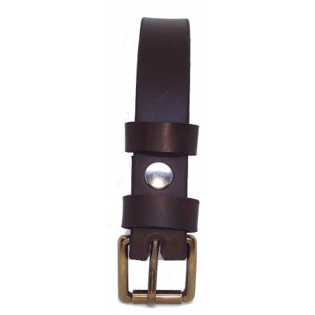 Ceinture Marron Foncé 2,5 cm boucle 3