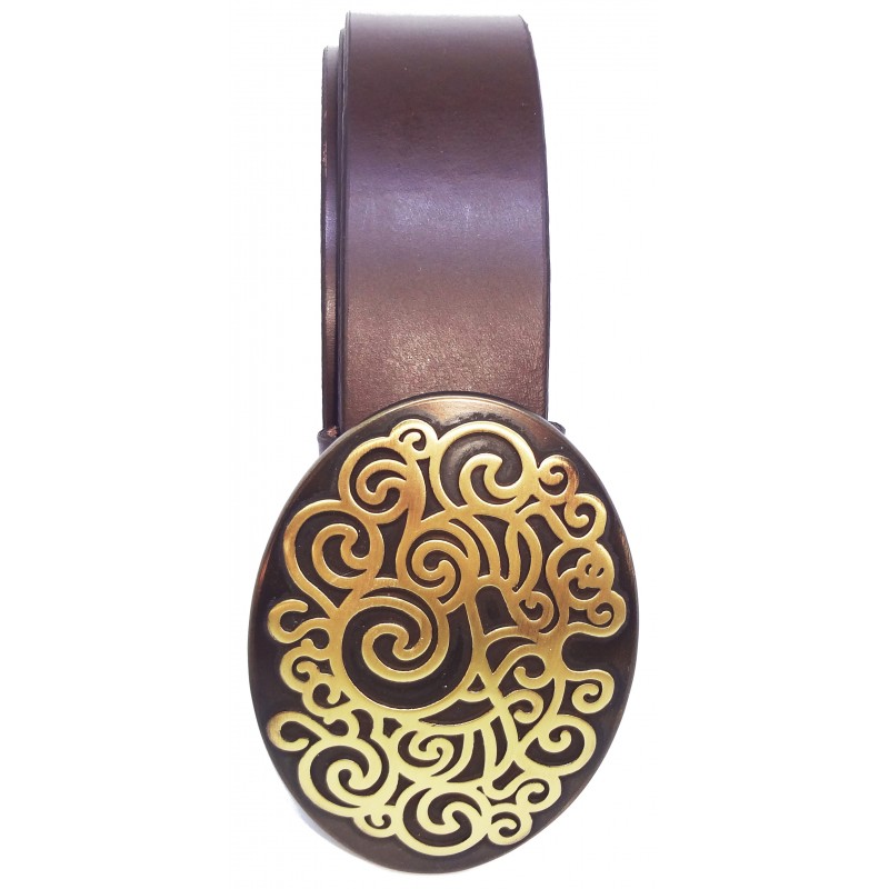 Ceinture Marron Foncé classique 4 cm Grande...