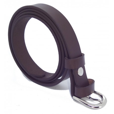 Ceinture Marron Foncé 2,5 cm boucle 5