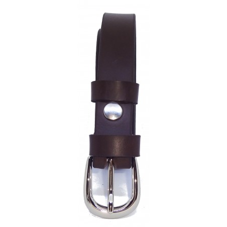 Ceinture Marron Foncé 2,5 cm boucle 5