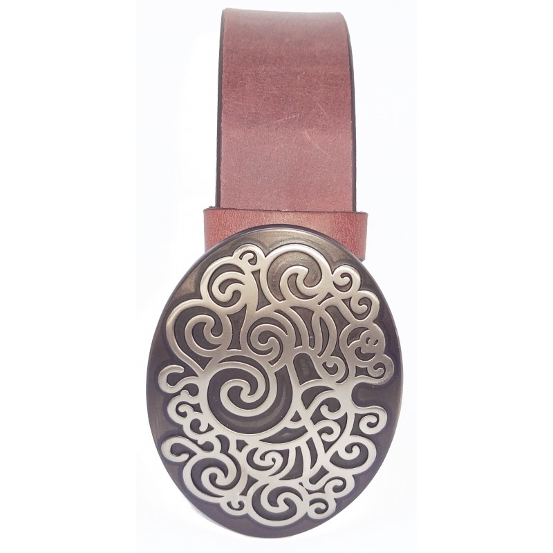 Ceinture Gris Vieilli classique 4 cm Grande...