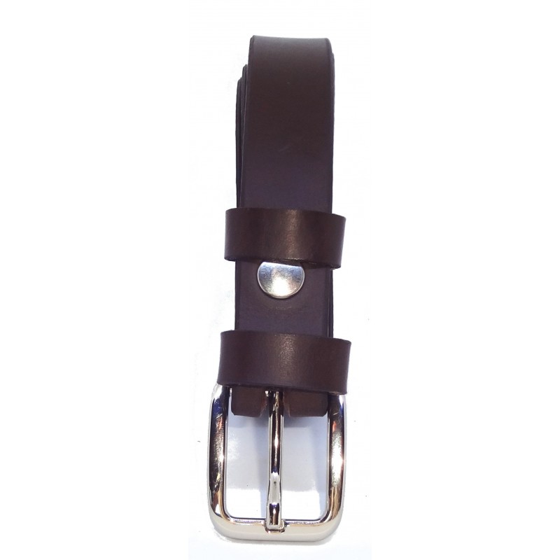 Ceinture Marron Foncé 2,5 cm boucle 6