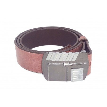 Ceinture Gris Vieilli 4 cm Plaque Steampunk 22