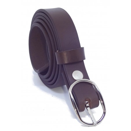 Ceinture Marron Foncé 2,5 cm boucle 7