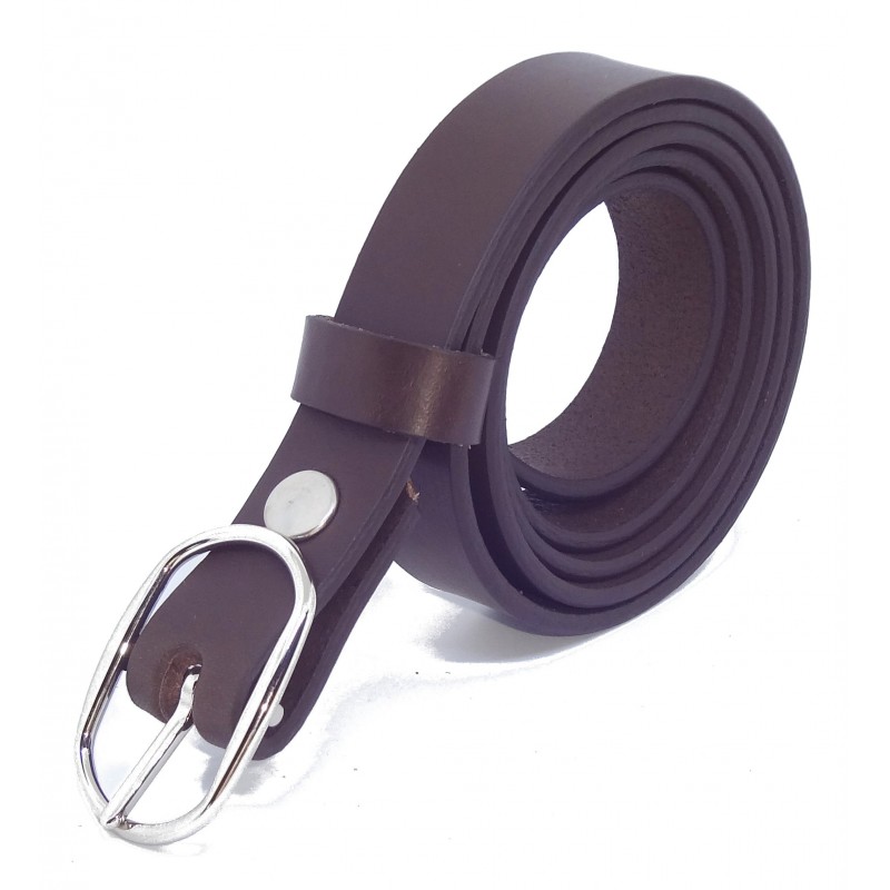 Ceinture Marron Foncé 2,5 cm boucle 7