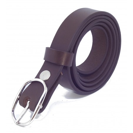 Ceinture Marron Foncé 2,5 cm boucle 7