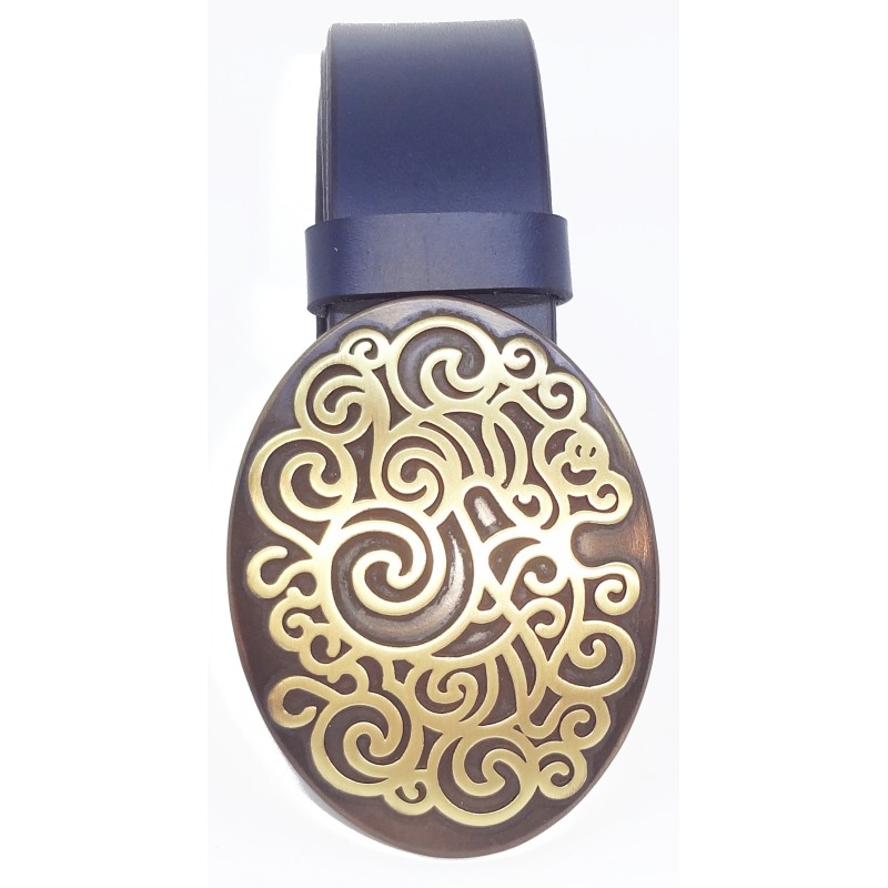 Ceinture Bleu Marine classique 4 cm Grande...