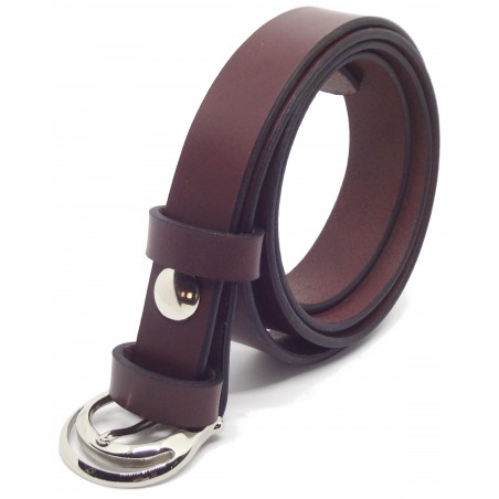 Ceinture Bordeaux 2,5 cm boucle 1