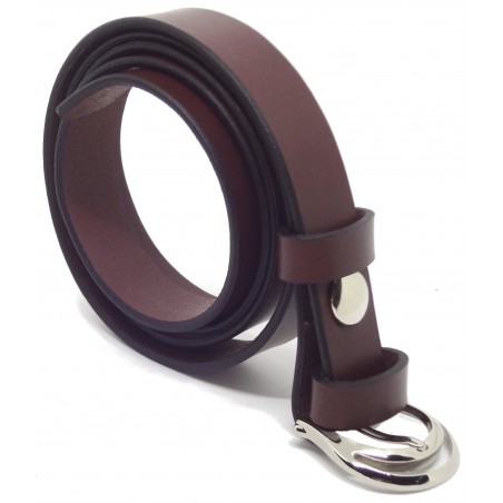 Ceinture Bordeaux 2,5 cm boucle 1