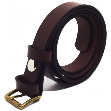 Ceinture Bordeaux 2,5 cm boucle 3