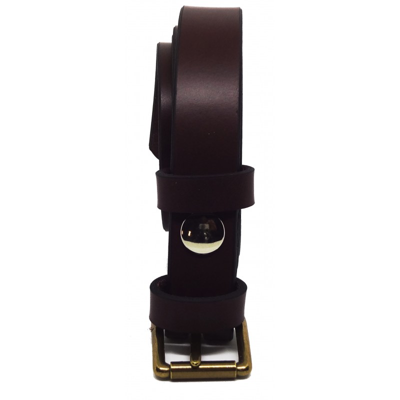 Ceinture Bordeaux 2,5 cm boucle 3