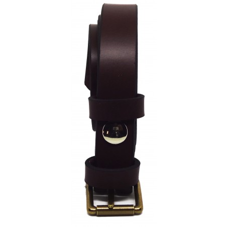 Ceinture Bordeaux 2,5 cm boucle 3