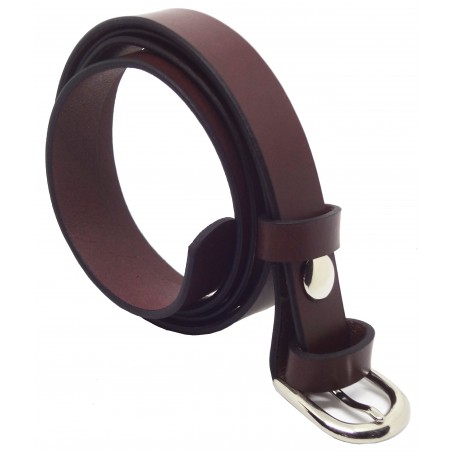 Ceinture Bordeaux 2,5 cm boucle 5