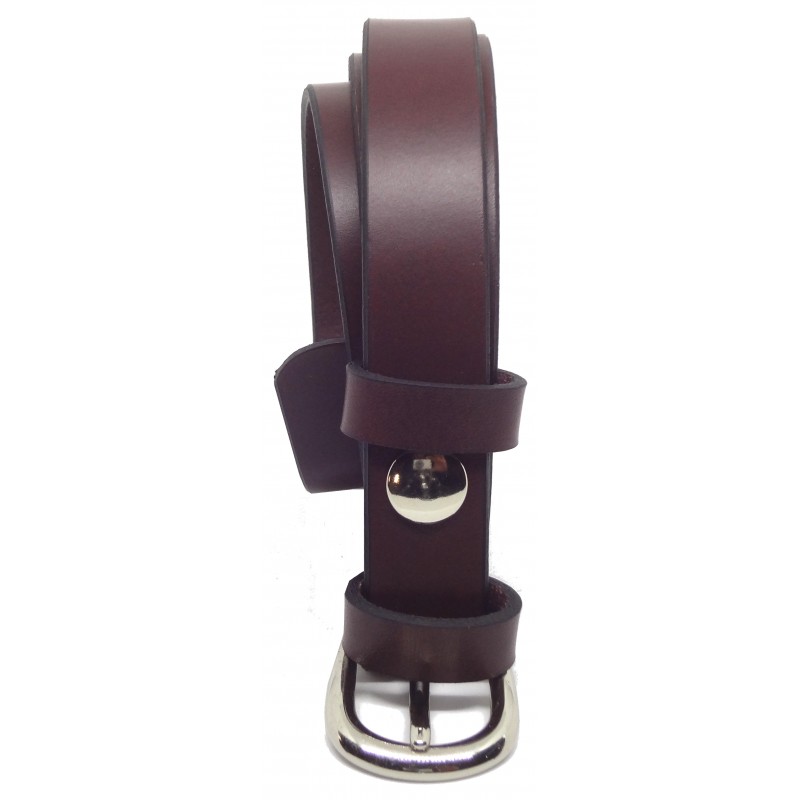 Ceinture Bordeaux 2,5 cm boucle 5