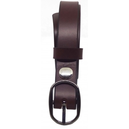 Ceinture Bordeaux 2,5 cm boucle 8