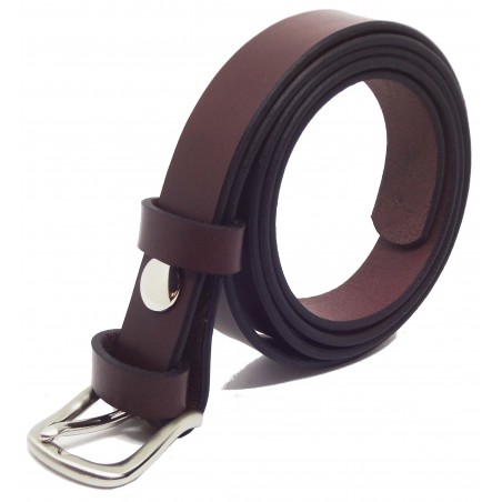 Ceinture Bordeaux 2,5 cm boucle 9