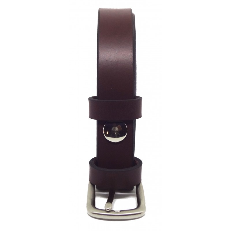 Ceinture Bordeaux 2,5 cm boucle 9