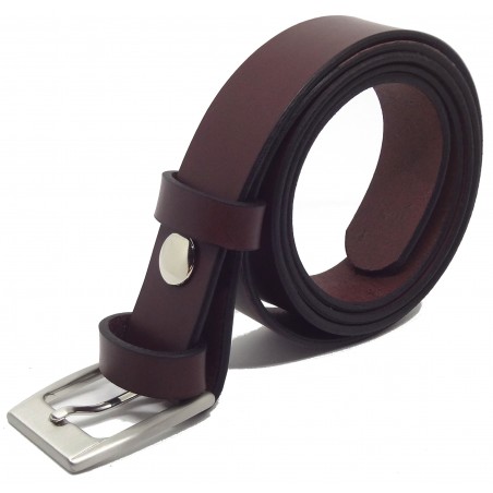 Ceinture Bordeaux classique 3 cm boucle 1