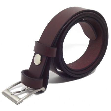 Ceinture Bordeaux classique 3 cm boucle 2