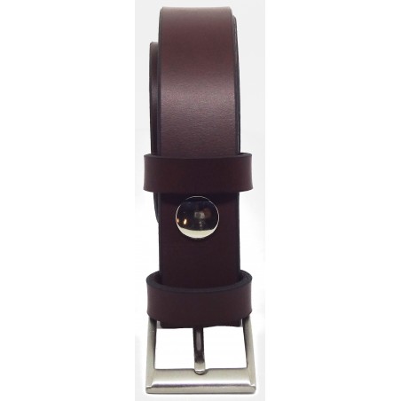 Ceinture Bordeaux classique 3 cm boucle 2