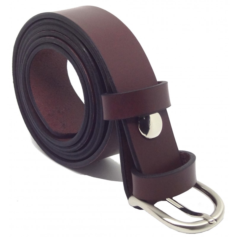 Ceinture Bordeaux classique 3 cm boucle 6