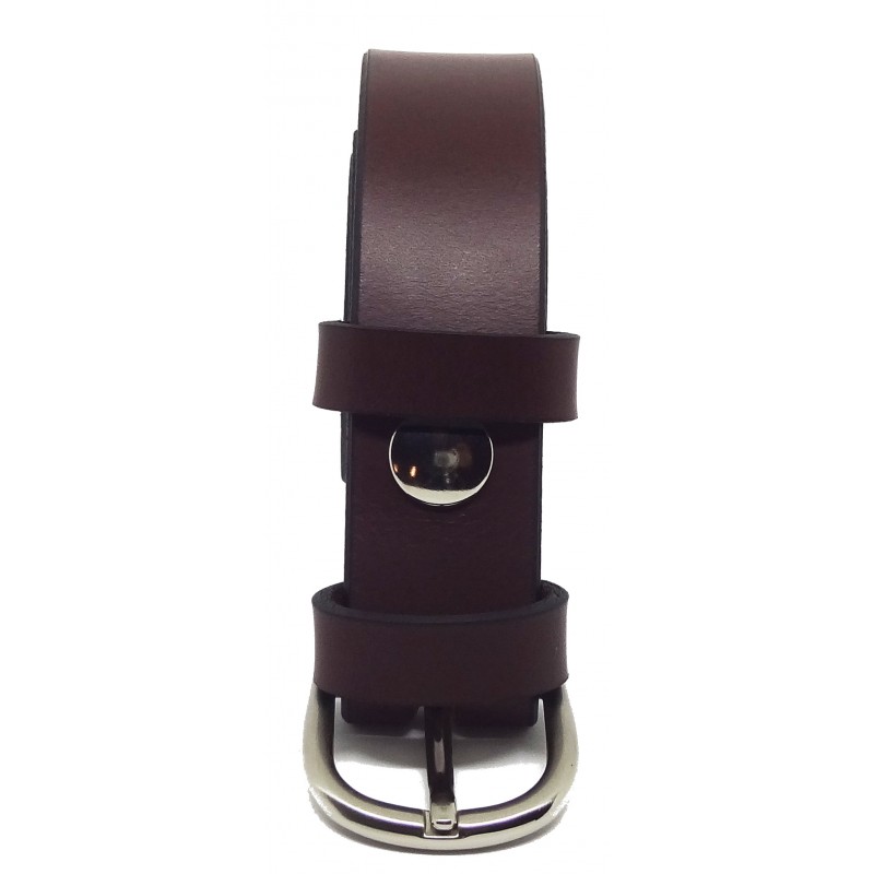 Ceinture Bordeaux classique 3 cm boucle 6