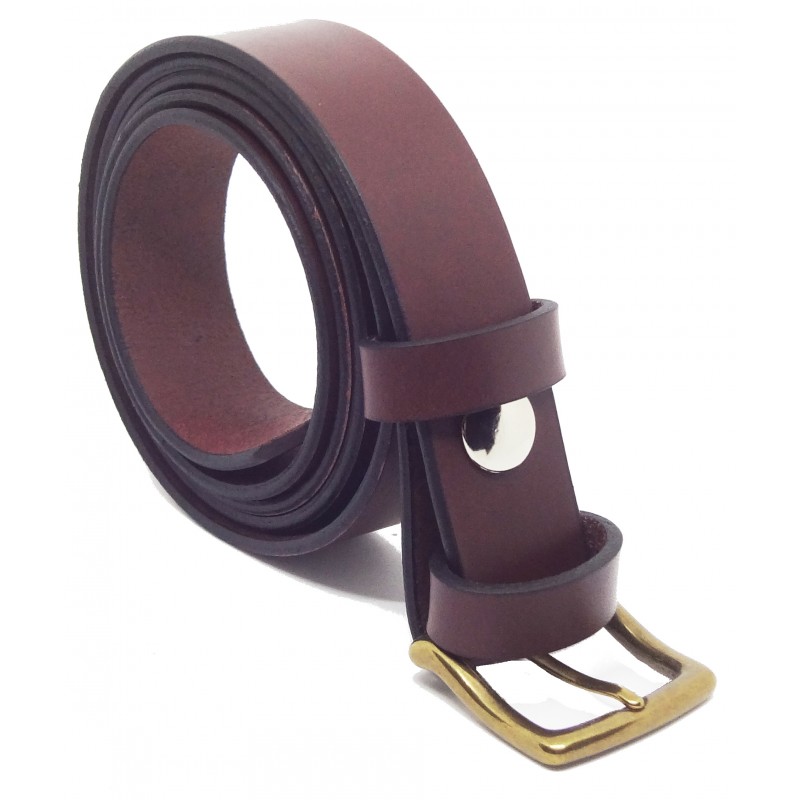 Ceinture Bordeaux classique 3 cm boucle 9